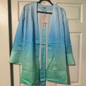 NWT Badgley Mishka 100% Silk Robe - Size M